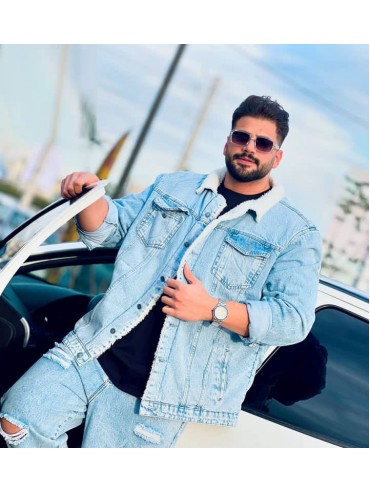 کت جین داخل خز سایز بزرگ کد3000